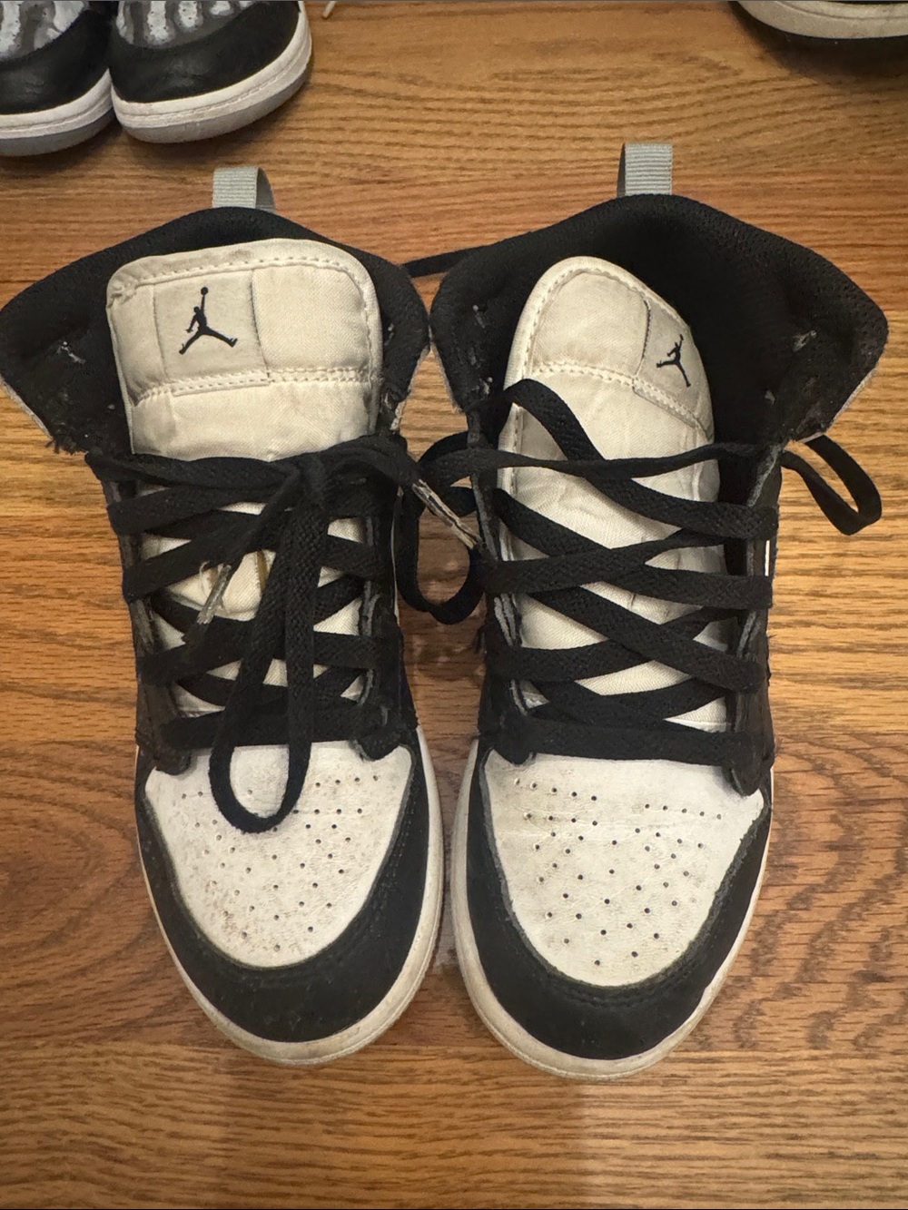 Nike Black, White and Gray High-Top Sneakers